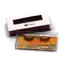 X20 Hitomi custom eyelash packaging box wholesale false eyelashes  clear band luxury real fluffy 3d mink eyelashes